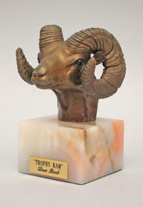 Trophy Ram - Bronze Sculpture