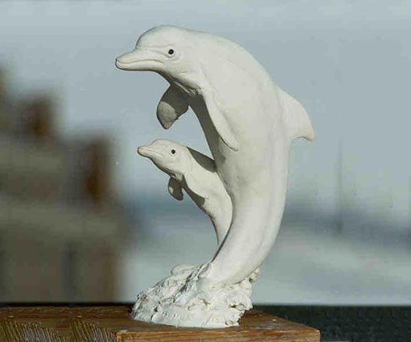 Dolphin Bronze Sculpture