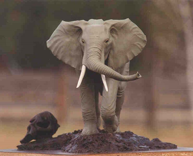 African elephant bronze sculpture | www.donbeckbronzes.com