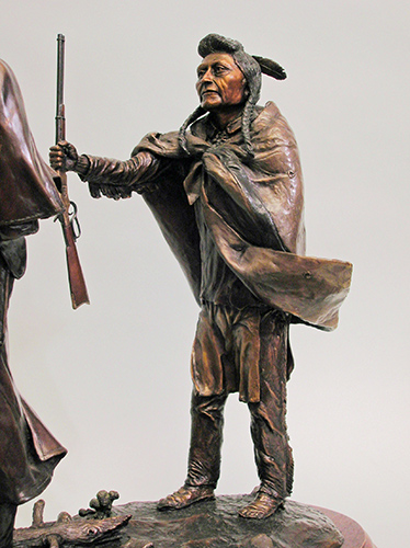 Chief Joseph of the Nez Perce Indians bronze sculpture