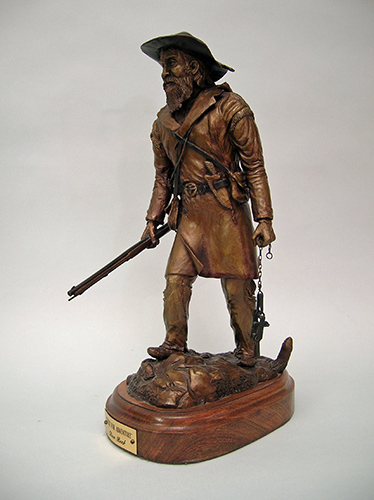 Mountain man bronze sculpture